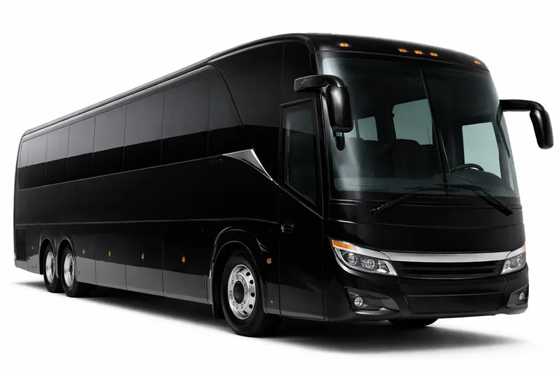 56 passenger coach bus for large group charter service in New York